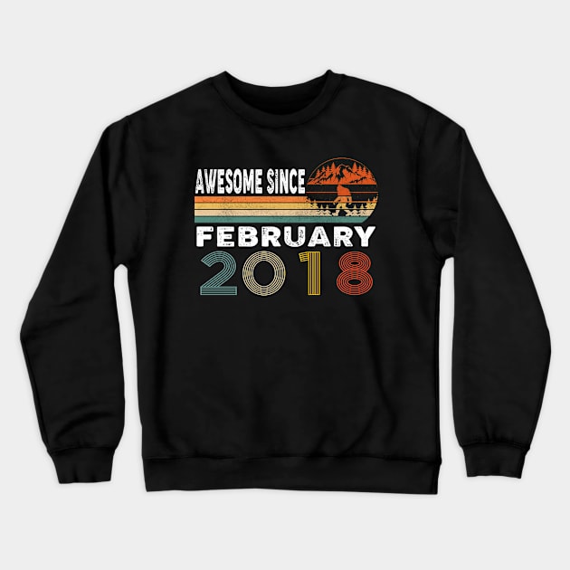 Awesome Since February 2018 Crewneck Sweatshirt by ThanhNga